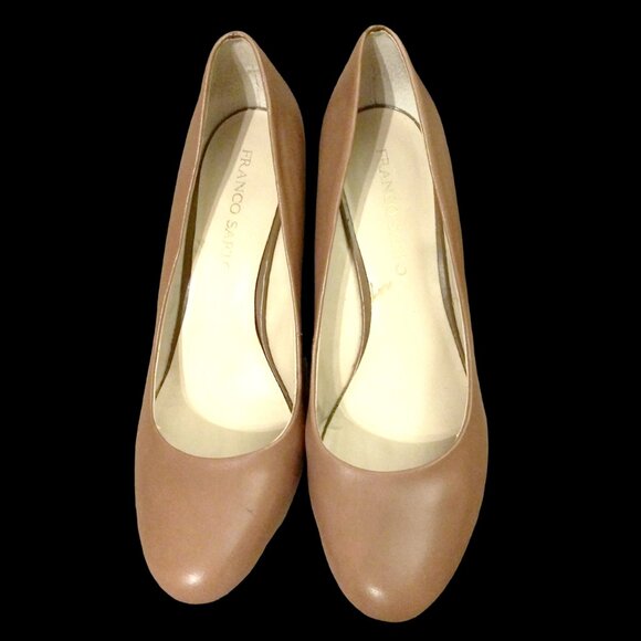 Franco Sarto Helio Leather Wedge Pumps, Size 10M Wedge Shoe, High Heel Wedge - Picture 2 of 16